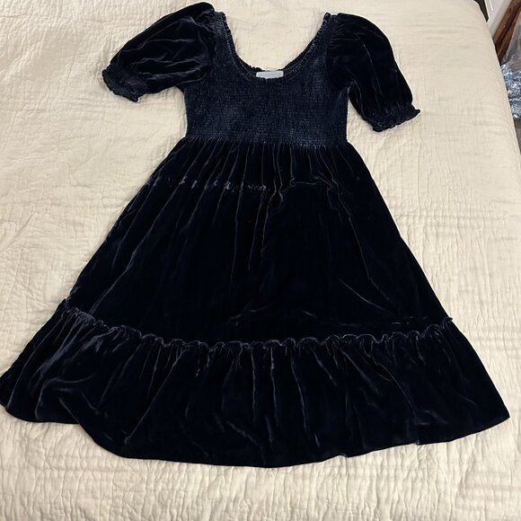 Hill House Home Louisa Nap Dress — Navy Velvet (XXL) - Picture 1 of 1